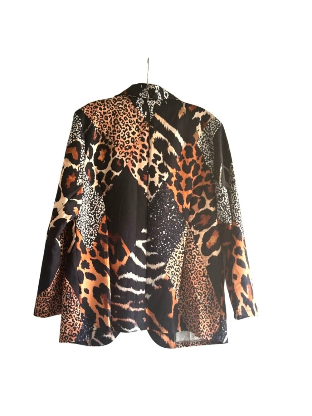 Animal Print Size XXL Multi-Color Leopard Zebra Patchwork Design - Picture 2 of 12